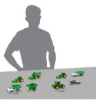 Imagen de Pack X4 Vehículos Agrarios a escala 1/64-modelo 47212