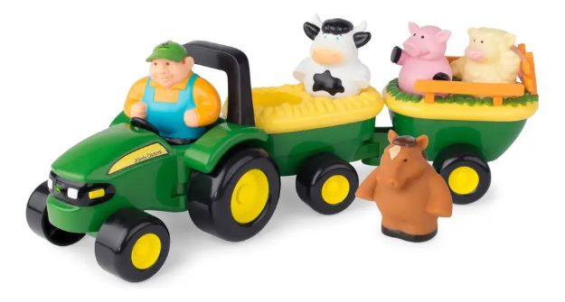 Imagen de Tractor musical con animales y sonido John Deere