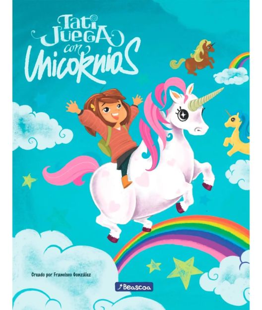 Imagen de Libro colorear Tati juega con unicornios y stickers