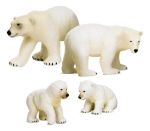 Imagen de Juguete Figuras Animales Familia Osos Polares Niños 3años+
