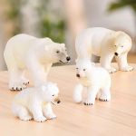 Imagen de Juguete Figuras Animales Familia Osos Polares Niños 3años+