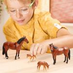 Imagen de Juguete Figuras De Animales Familia De Caballos Niños 3años+