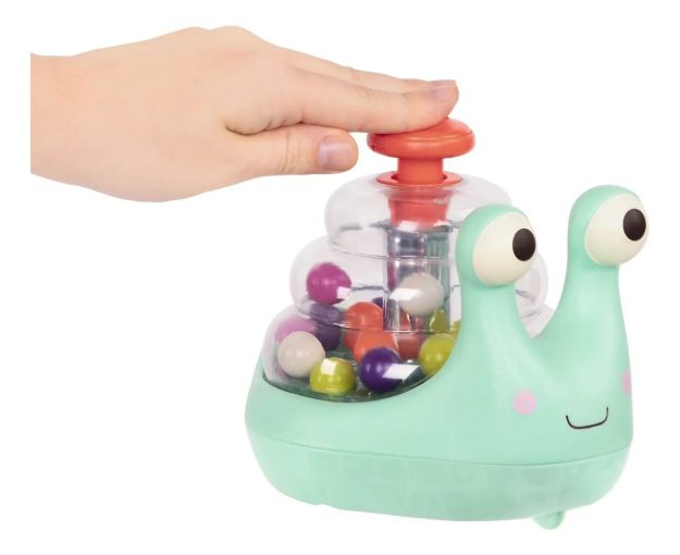 Imagen de Caracol push up con luces con pelotitas Btoys