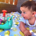 Imagen de Caracol push up con luces con pelotitas Btoys