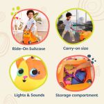 Imagen de Valija Maleta Viajes Y Buggy Con Luz Y Sonidos Niños 2 Años+ - Naranja - Gato Lolo