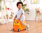 Imagen de Valija Maleta Viajes Y Buggy Con Luz Y Sonidos Niños 2 Años+ - Naranja - Gato Lolo