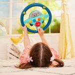 Imagen de Juguete Volante Musical Con Luz Y Sonidos Niños 2 Años+ Btoy - azul