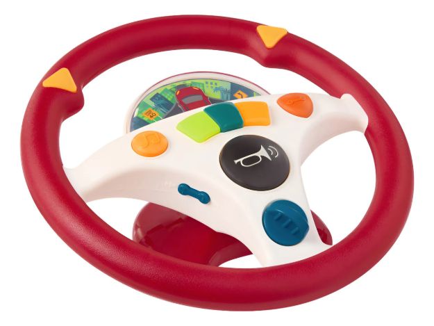 Imagen de Juguete Volante Musical Con Luz Y Sonidos Niños 2 Años+ Btoy - rojo