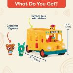 Imagen de Autobus escolar musical con  animales Btoys
