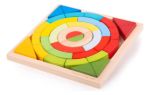 Imagen de Juego madera de construcción con figuras geométricas Bigjigs