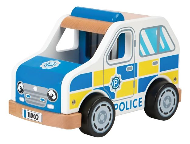 Imagen de Auto patrulla de policía de madera Bigjigs