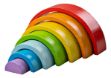 Imagen de Juego apilable de madera arcoiris Bigjigs