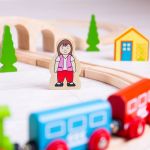 Imagen de Pista de tren de madera con forma de 8 Bigjigs