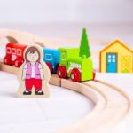 Imagen de Pista de tren de madera con forma de 8 Bigjigs