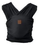 Imagen de Fular Portabebes Marsupio Tela Sling Bebes 0-14kg Kikkaboo Negro Liso Universal