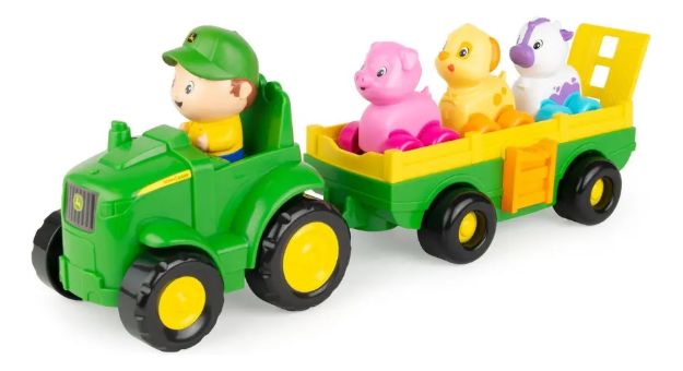 Imagen de Tractor musical con animales y sonido John Deere