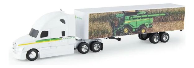Imagen de Camión remolque John Deere, replica metal escala 1/64