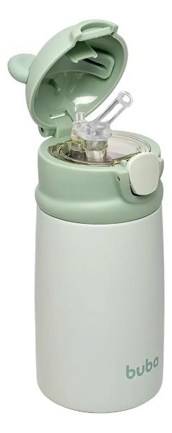 Imagen de Vaso térmico con sorbito Buba- Osito Verde