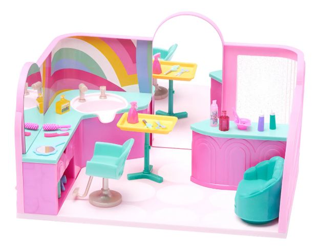 Imagen de Peluqueria set ambientes divertidos para muñecas Hey Bestie