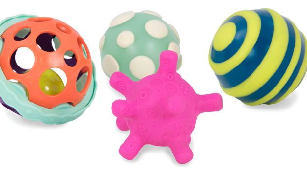Imagen de Pelotas sensoriales texturas, sonido y luz Btoys