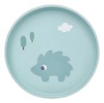 Imagen de Plato de silicona con antideslizante verde Buba