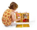 Imagen de Juego de granja en madera completo y portable Bigjigs