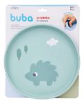 Imagen de Plato de silicona con antideslizante verde Buba