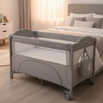 Imagen de Practicuna Colecho Milky Way Kikka Boo Bebes 0 A 36 Meses Gris Liso
