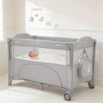 Imagen de Practicuna Colecho Milky Way Kikka Boo Bebes 0 A 36 Meses Gris Liso