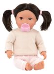 Imagen de Muñeca bebé con cabello castaño oscuro 35cm