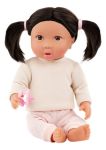 Imagen de Muñeca bebé con cabello castaño oscuro 35cm