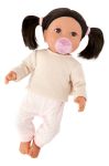 Imagen de Muñeca bebé con cabello castaño oscuro 35cm
