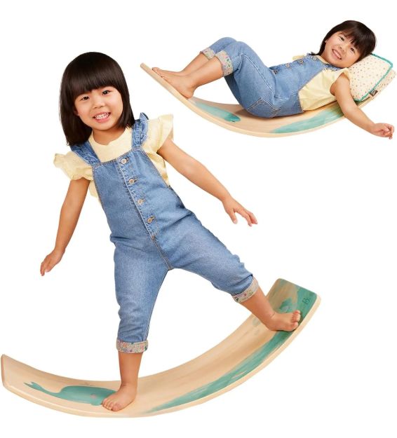 Imagen de Tabla equilibrio Montessori con almohada