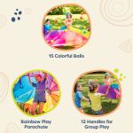 Imagen de Juego Paracaídas multicolor con pelotas