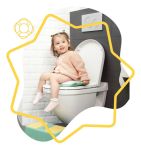 Imagen de Asiento reductor de WC, dejando pañales