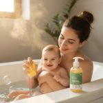 Imagen de Jabón y shampoo hipoalergénico bebés Momlab 250ml