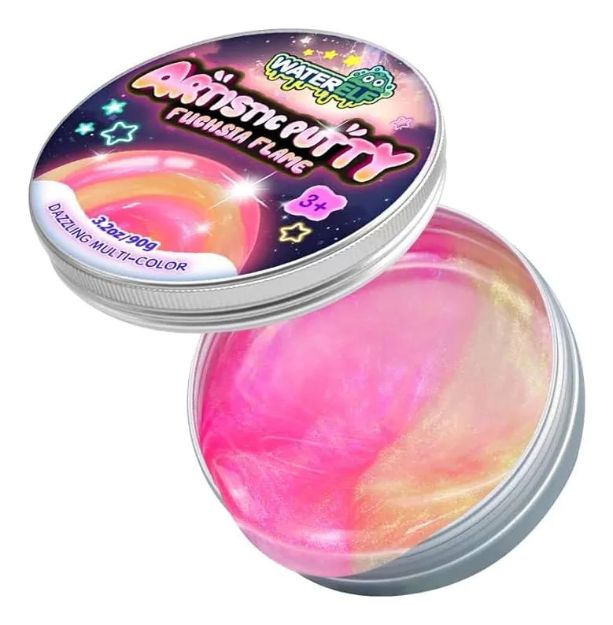 Imagen de Slime Artistico Putty Multicolores Water Elf Sensorial Solid - Fuchsia Flame
