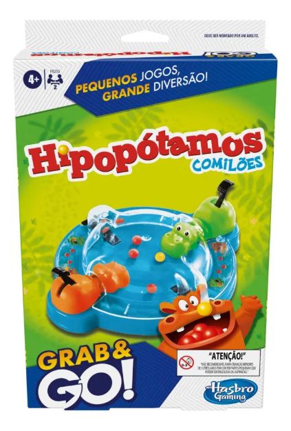 Imagen de Mini Juego de viajes Hasbro F8258-Hippo Glotones
