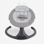 Imagen de Silla Mecedora Electronica Bebés 0 A 9kg Kikkaboo Codie GRIS Lisa
