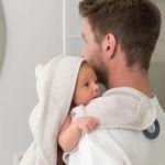 Imagen de Toalla de baño grande con mordillo Doomoo- Beige