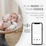 Imagen de Silla Mecedora Electronica Bebés 0 A 9kg Kikkaboo Codie GRIS Lisa