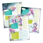 Imagen de Libro para colorear con hojas negras Nebulous Stars Coralia