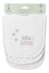 Imagen de Pack x3 baberos tela algodón con velcro Lorelli Little Love