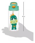 Imagen de Botella Tritan con boquilla y sorbito de silicona/verde claro