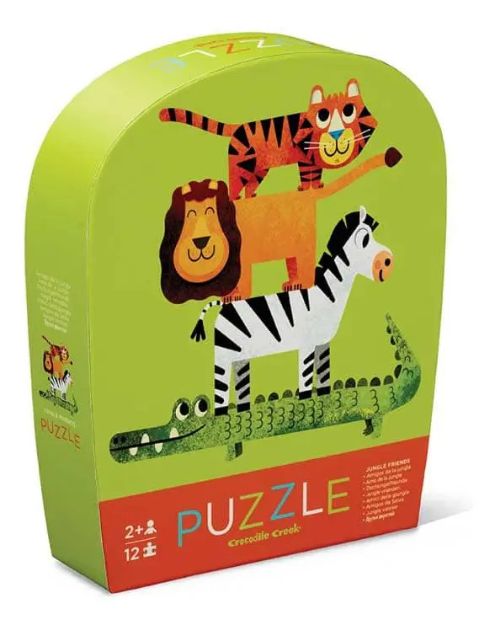 Imagen de Puzzle de animales de la Selva 12 piezas Crocodile Creek