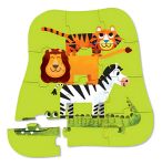 Imagen de Puzzle de animales de la Selva 12 piezas Crocodile Creek