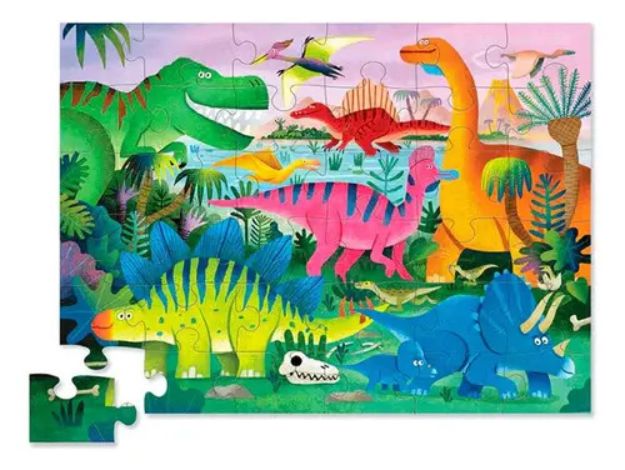 Imagen de Puzzle Dino Land  36 piezas Crocodile Creek