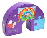 Imagen de Puzzle de arcoiris hadas y flores 36 piezas Crocodile