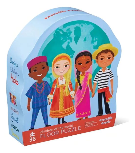 Imagen de Puzzle Niños del Mundo 36 piezas Crocodile Creek