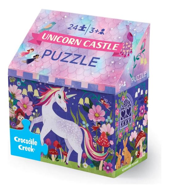 Imagen de Puzzle Unicornio Garden de 24 piezas Crocodile Creek